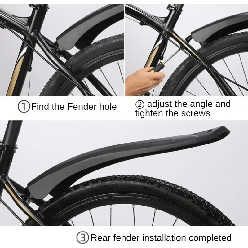 Mountain Bike Fender Set MTB 26-29 universal Mudguard Widen Extension Mud Protector Screw Fixed MTB Bicycle Accessories Bicycle Fender