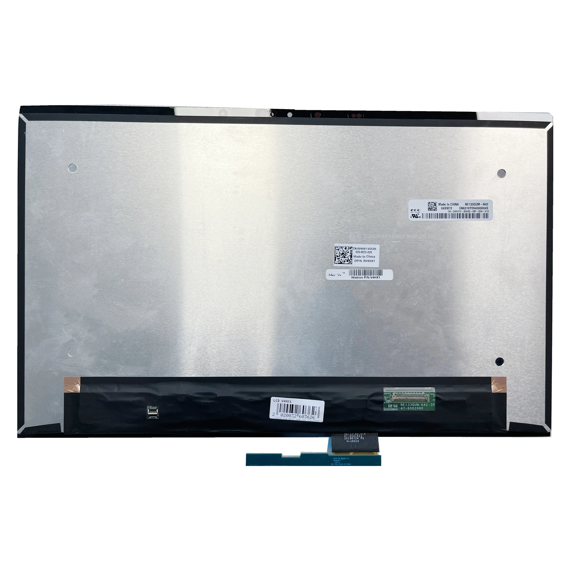 

NE133QUM-N42 13,3 ''ЖК-дисплей для ноутбука кодирующий преобразователь сенсорного экрана в сборе DP/N: 0V4HX1 3840 × 2160 без рамки