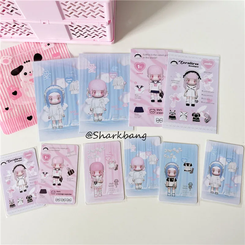 Sharkbang Coraltree Postcards DIY Scrapbooking Decorative Cards Idol Kpop DIY Junk Journal Materials Korean Stationery Suppl sharkbang ribbon series laser stickers 6 5x10cm diy journal bullet plan deco sticker idol cards korean decorative supplies