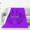 Sprunki Incredibox Durple Blanket Flannel Cartoon Anime Game Multifunction Super Warm Throw Blanket Bedding Outdoor Rug Piece 1