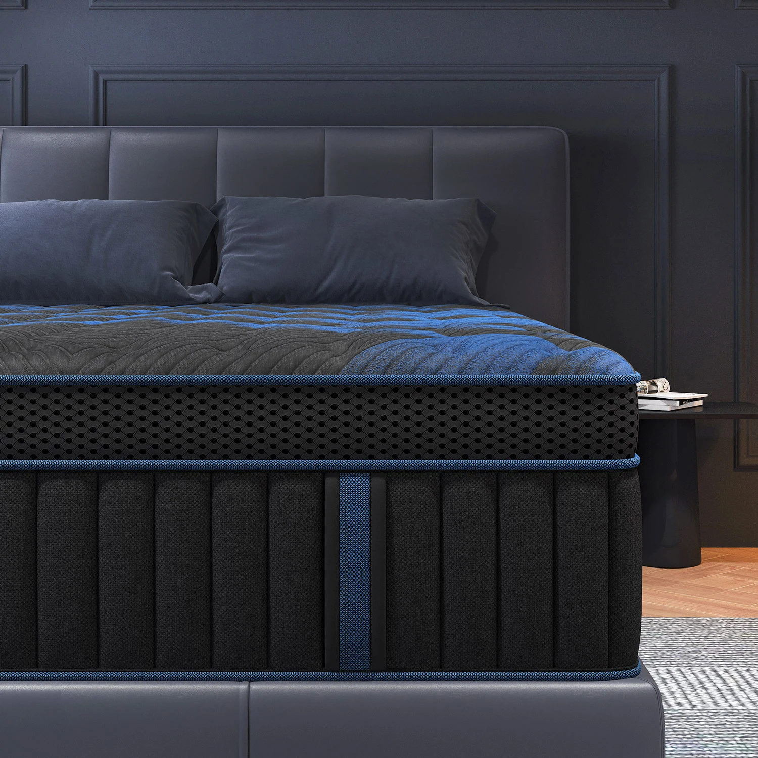 12"Gel Memory Foam Hybrid Pocket Spring Mattress Twin Full Queen King Bed Mattress In A Box, Medium Firm Motion Isolation
