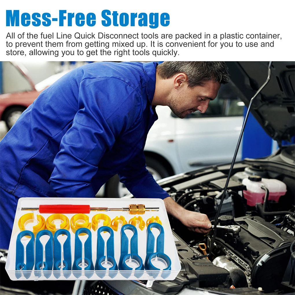 

16 Pieces Set Car A C Disconnect Tool Anti-corrosive Disassembling Tools