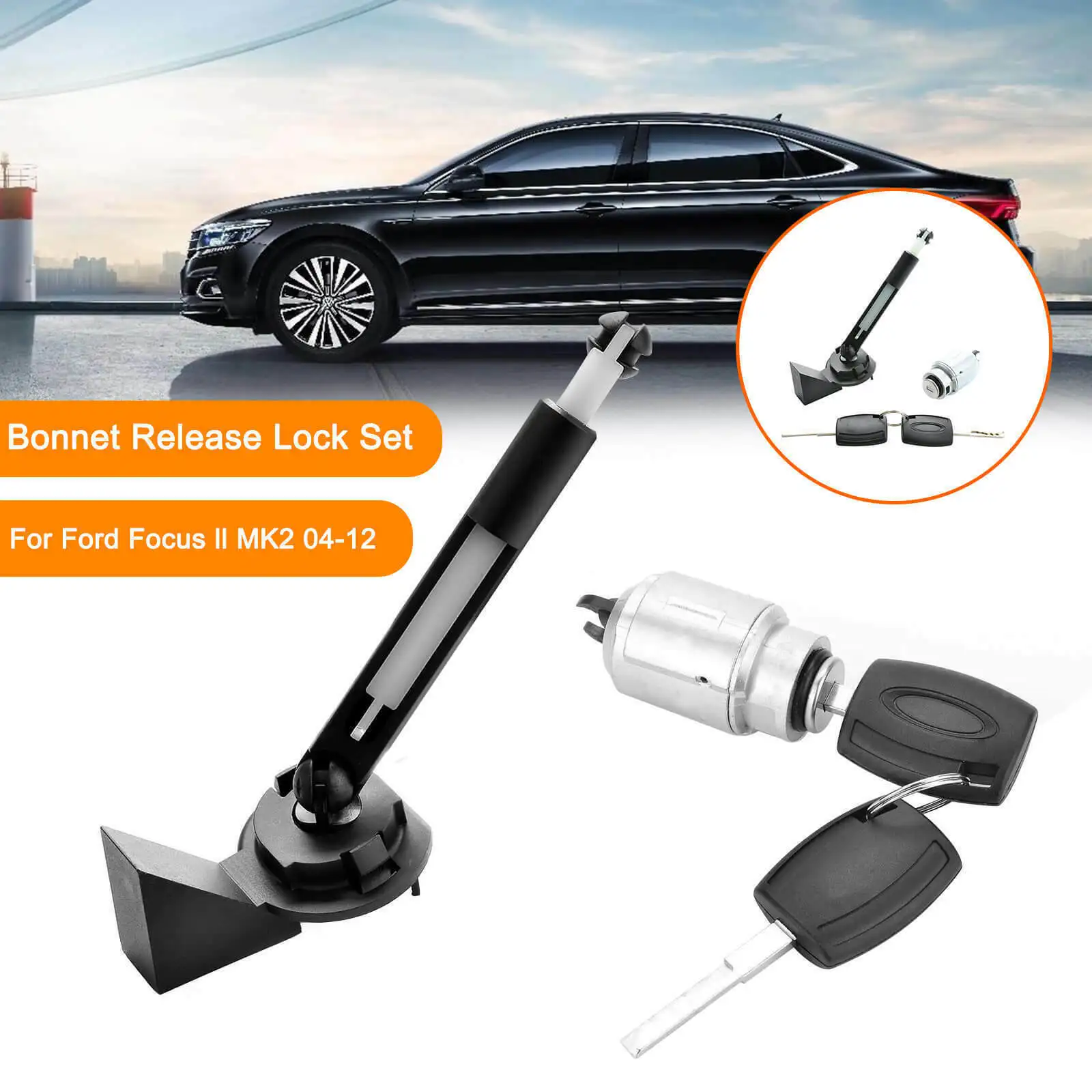 

Bonnet Release Lock Latch Catch Repair Set FOR Ford Focus MK2 2004-2012 1355231