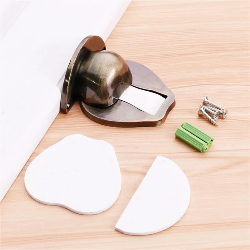 Magnetic Door Stops Hidden Door Holders Catch Floor Hidden Doorstop 304 Stainless Steel Stopper Nail-free Doorstop