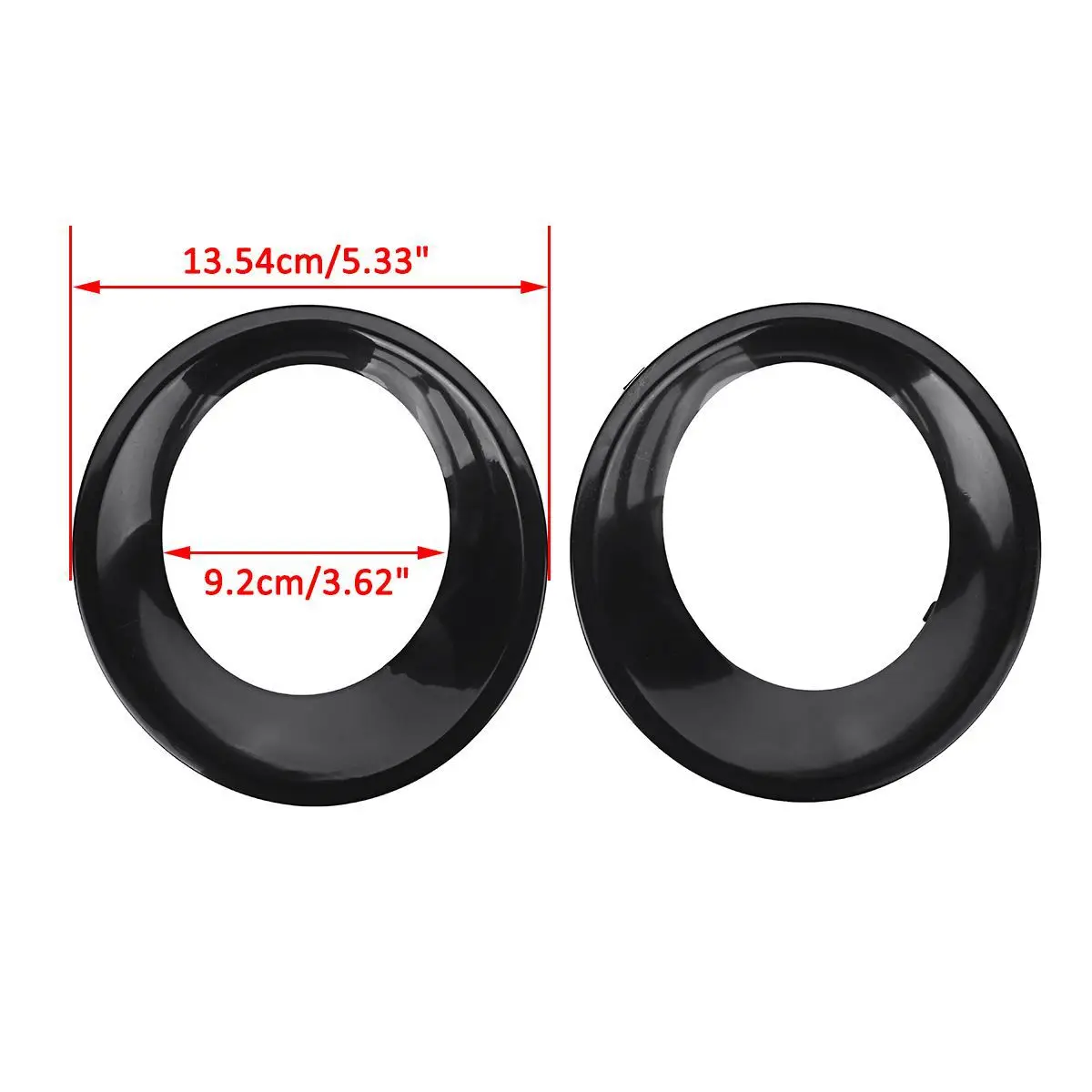 Front Fog Light Lamp Bezels Cover Trim Grill For BMW X3 E83 LCI 2007-2010 1 Pair 51113423790 51113423789