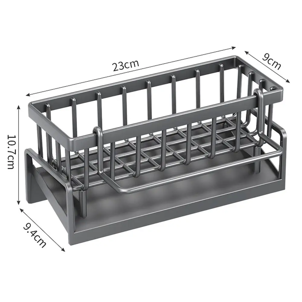 Kitchen Storage Rack Useful Self-draining Sink Shelf Sponge Holder Organizer Hanging Soap Basket Bathroom Cosmetic Shelf 6