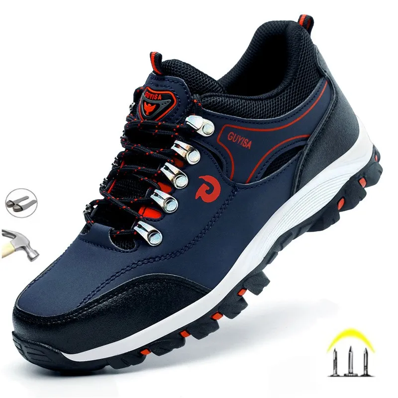 

New Men's Labor Protection Shoes, Lmpact Resistant, Wear Resistant, Safe, Protective And Comfortable Work Shoes
