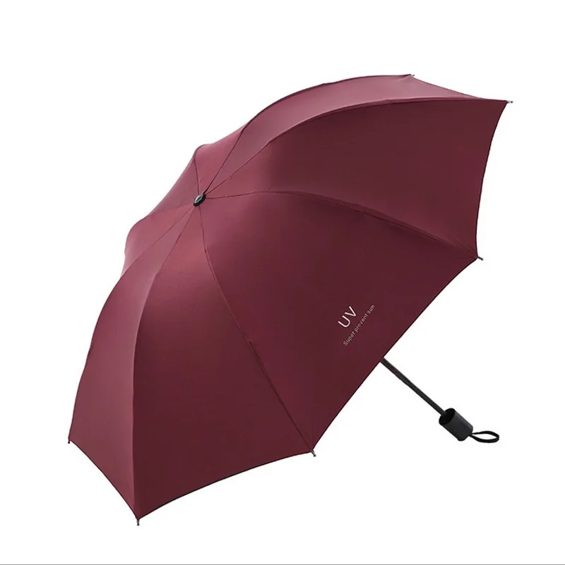 Compact Cartoon Sunshade and Rain Umbrella - Portable Student Accessory