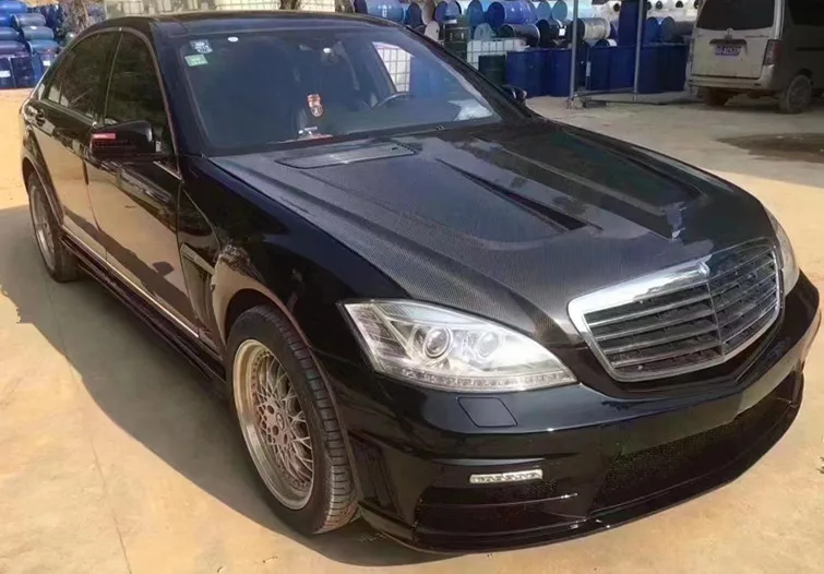 Hot selling 2011 car hood suitable for Mercedes Benz S500 W221 PD carbon fiber