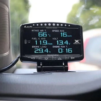 Lufi X1 Misuratore Intelligente per Auto OBD 2, Tachimetro Mini Lufi X1, Manometro Digitale Pressione Olio, Turbina, Monitor OBD 2 per Auto 1