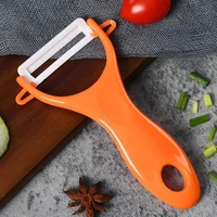 Vente chaude pour 4 couleurs éplucheur de fruits et légumes cuisine pomme de terre carotte concombre éplucheur Gadgets de cuisine éplucheur en céramique 3