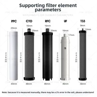 304 เครื่องกรองน้ําสแตนเลสน้ําดื่มห้องครัว 5 ขั้นตอนระบบกรองน้ํา UF TapWater เครื่องฟอกอากาศสําหรับ Home 4