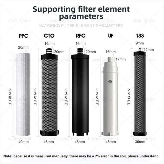 304 เครื่องกรองน้ําสแตนเลสน้ําดื่มห้องครัว 5 ขั้นตอนระบบกรองน้ํา UF TapWater เครื่องฟอกอากาศสําหรับ Home 4