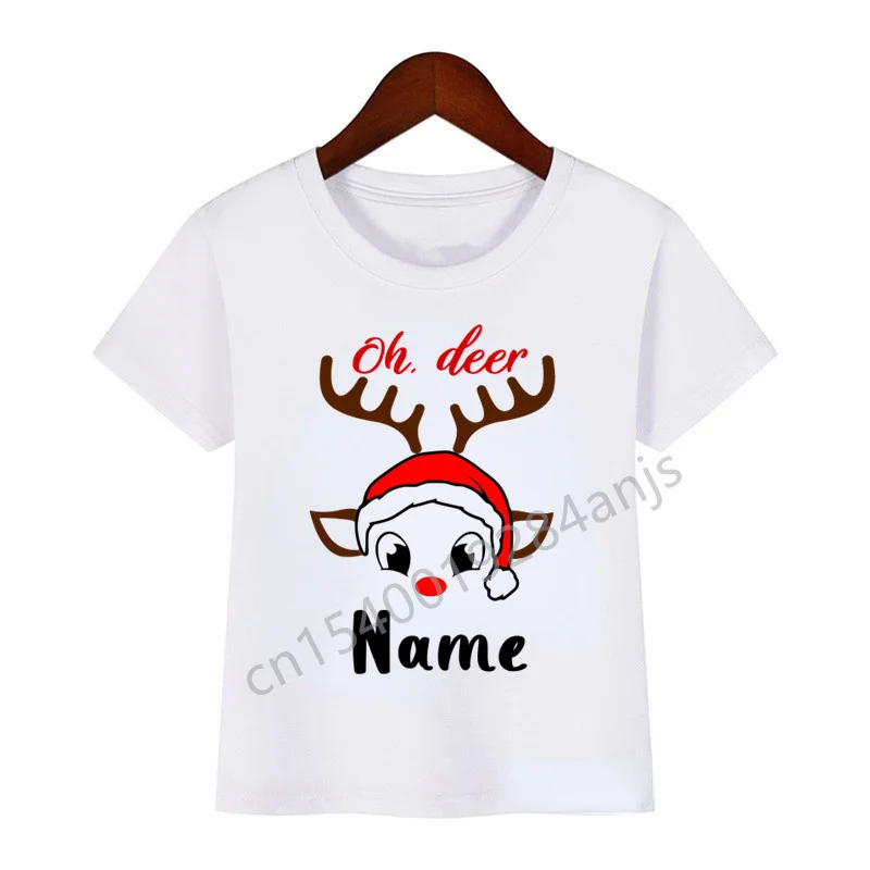 thumbnail image 1 of Vestido de fiesta familiar a juego de Navidad, camiseta para madre, padre, hijos, camiseta para prima y tía, camiseta de manga corta, número personalizado y nombre, 1 of 5