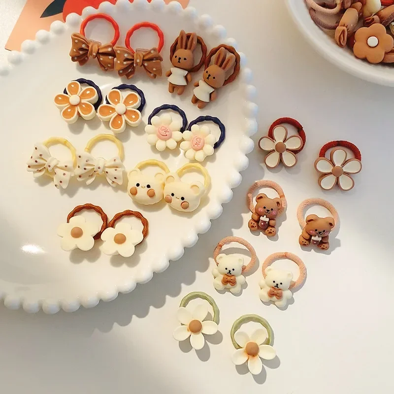 Cute Rubber Bands for Children Will Not Harm Hair with Good Elasticity Girl Baby Headbands and Cute Girls Headdress 50/40/30pcs