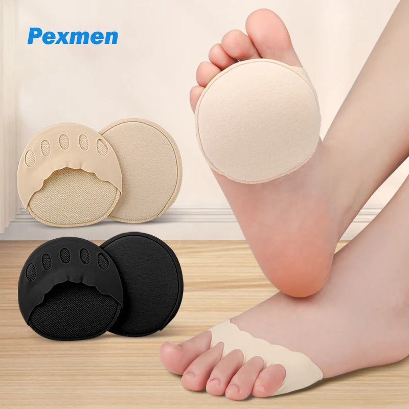 Pexmen 2/4Pcs Metatarsa Pads Soft Ball of Foot Cushions Prevention Pain Relief Honeycomb Fabric High Heels Invisible Socks компьютерное кресло для геймеров arozzi verona signature soft fabric gold logo verona sig sfb gd