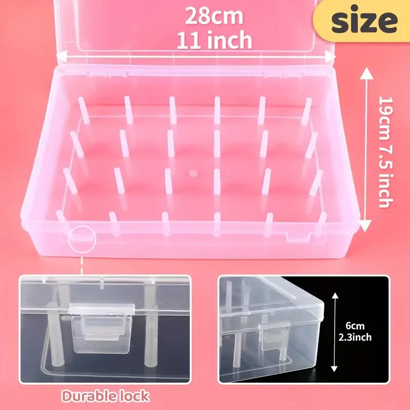 Sewing Thread Box Sewing Bobbin Case Sewing Storage Box Embroidery Floss Organizer Sewing Accessories 1pc 42-Axis