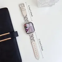 Bracelet à anneaux pour Apple Watch, adapté aux tailles 38-49 mm, compatible avec les séries IWatch S11-1 SE Ultra (montre non incluse) 2