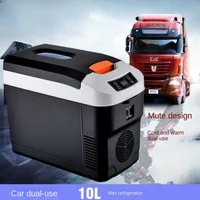 10L Mini réfrigérateur de voiture Portable refroidisseur plus chaud double usage voiture maison extérieur pour boissons Meds Fruits légumes cosmétiques 4