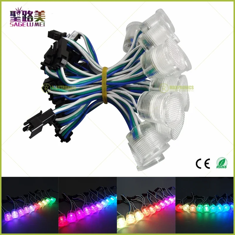 Best price DC5V Waterproof WS2811 LED Pixel Point Light Diameter 20mm SMD5050 RGB 1 LEDs WS2811 IC LED Pixel String Module