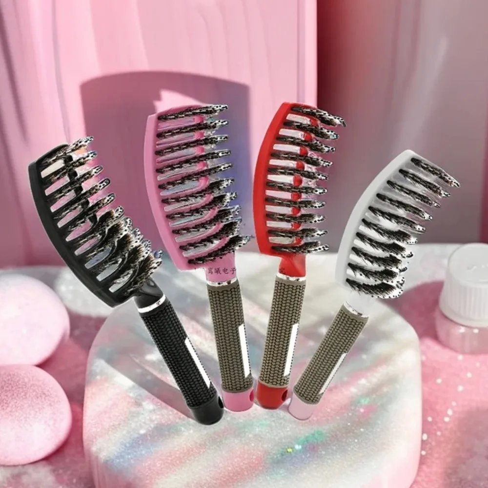 여성용 안티 클릿 브러쉬 헤어 브러시, 엉킴 방지 헤어 브러시, 나일론 두피 마사지, 엉킴 티저, 헤어 브러시 빗, 1 개