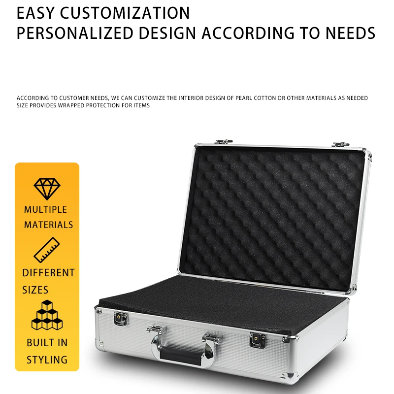 1pc Tool Storage Box, Metal Toolbox, Makeup Storage Organizer Box, Aluminium Tool Box For Tool Instrument Equipment Fishing 3