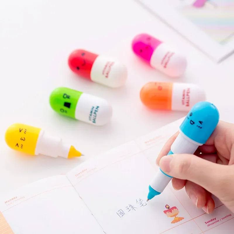 30 Pcs Ball Point Pens Manufacturer Wholesale Creative Cute Cartoon Pill Ball-point Pen Customize Gift Printing Wholesale myriwell new 3d drawing printing pen led screen1 75mm abs pla filament 3d printer pen creative best gift pens for kids