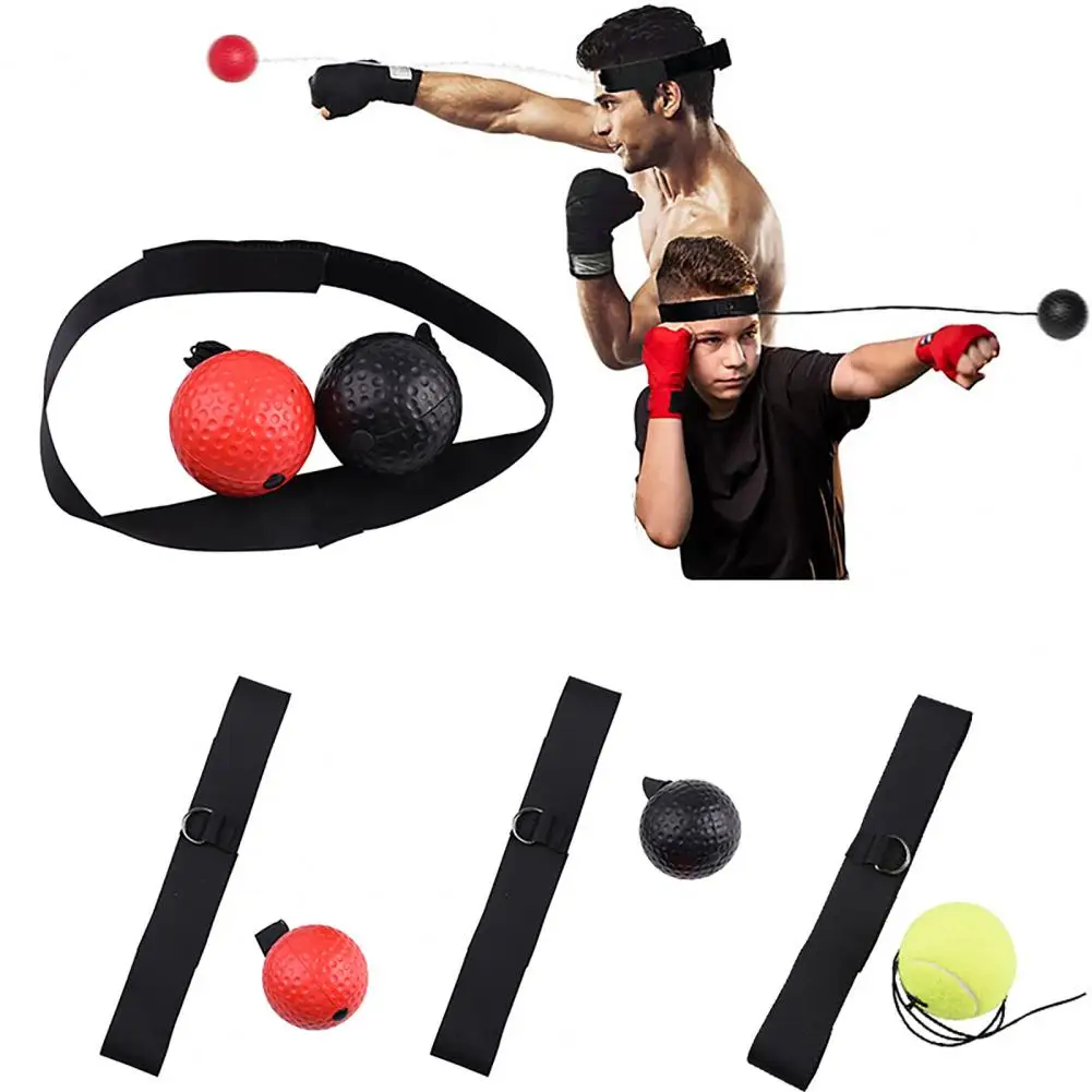 1 Set Headband Boxing Rebound Ball High Elasticity Flexibility Fitness Training Head Training Speed Boxing Ball Gym Use