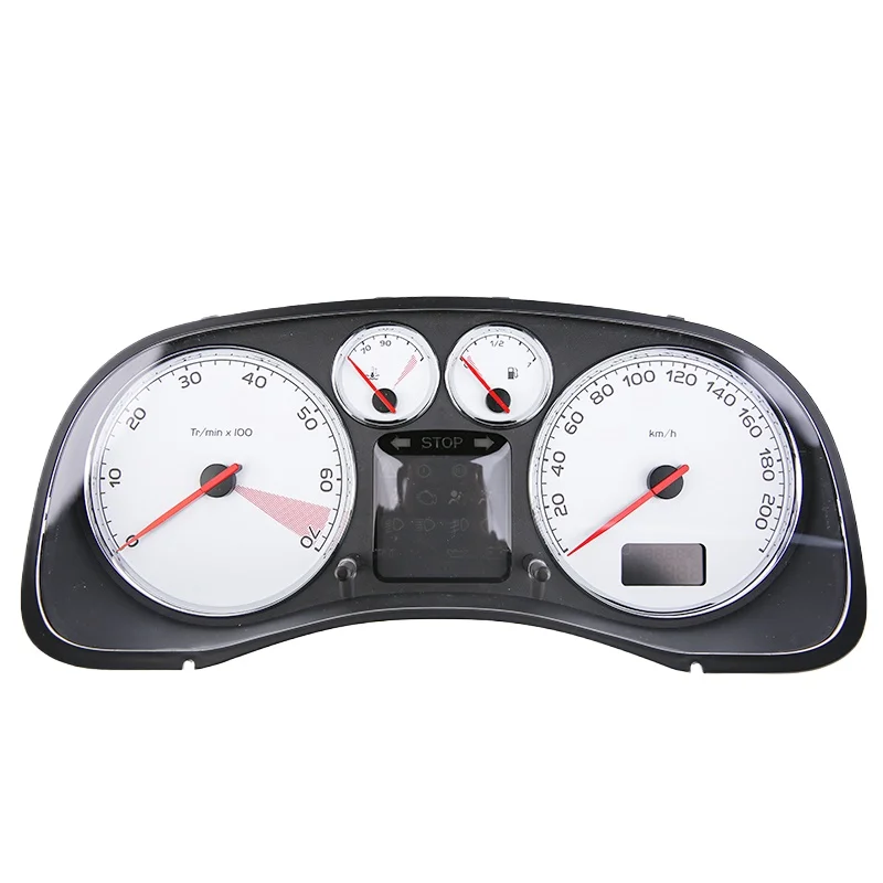 푸조 307 계기용 어셈블리 로고 307 계기판, 주행 거리계 전면 커버, 1 개