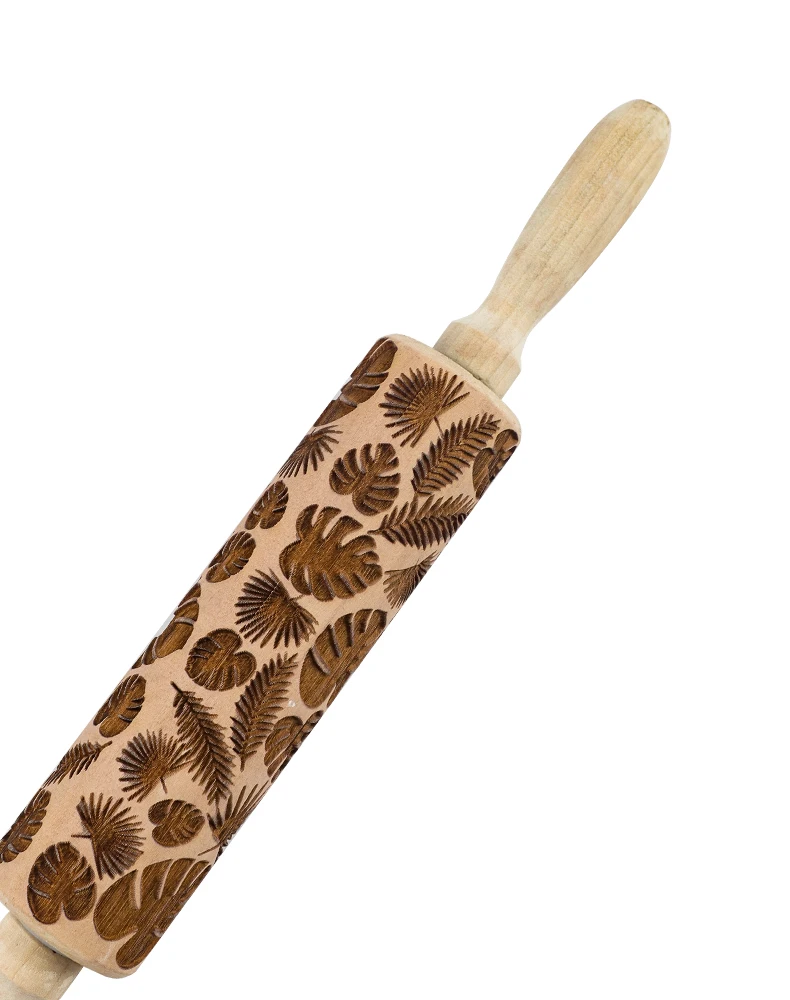 Description Picture 6 of itemPottery Art Wood Texture Roll Relief Tree Stone Flower Pattern Embossed Rod Mud Rolling Pin DIY Ceramic Pottery Tools Mud Roll