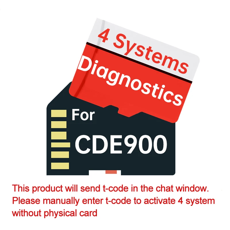 MUCAR CDE900 T-CODE Engine TCM ABS SRS 4 Systems Diagnostics Software After Purchase Lifetime Free Update