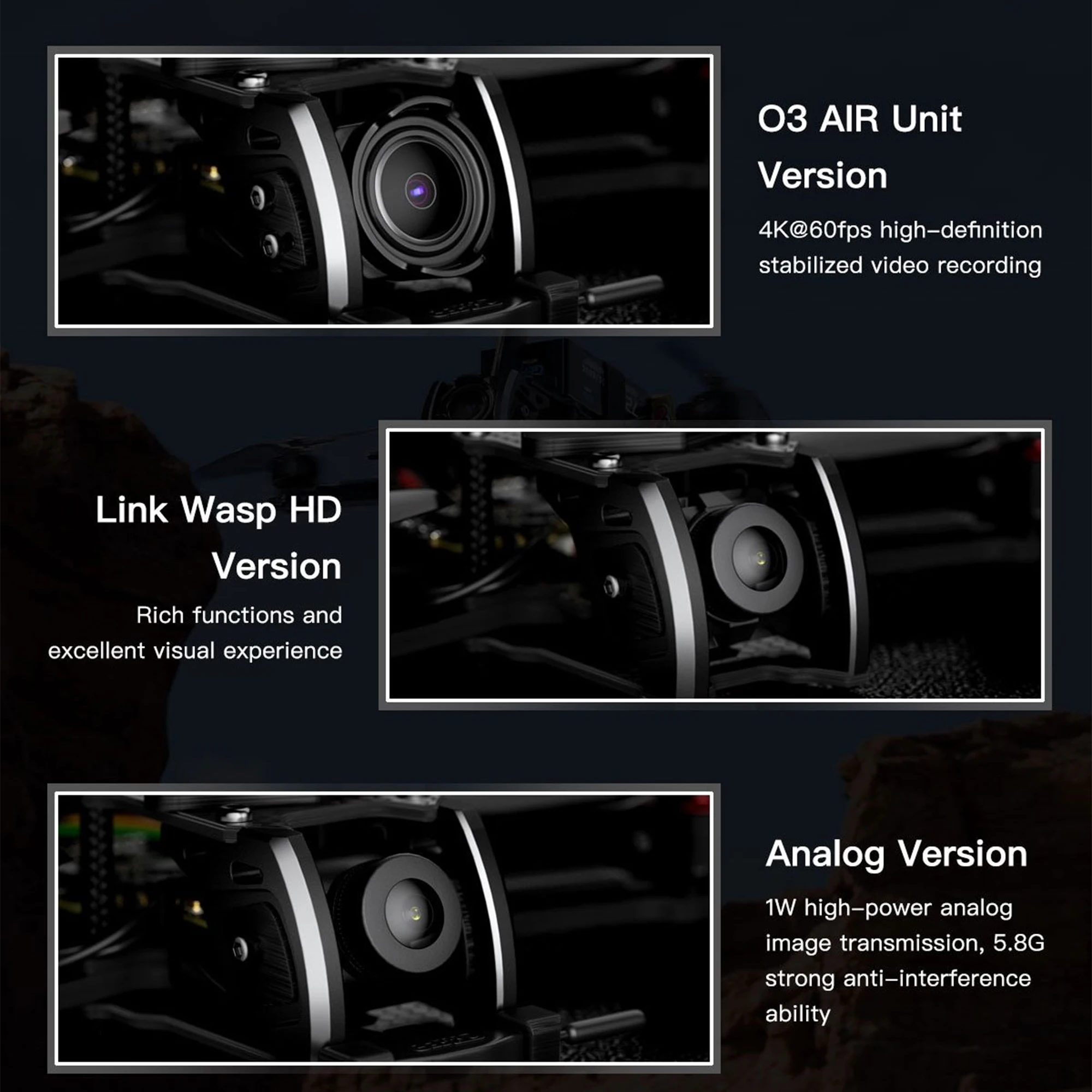 GEPRC Tern-LR40 HD O3 HD Wasp Link Long Range FPV 4 Inch Drone with GPS TAKER G4 45A 8Bit AIO Weight Under 249g for Record Life 3