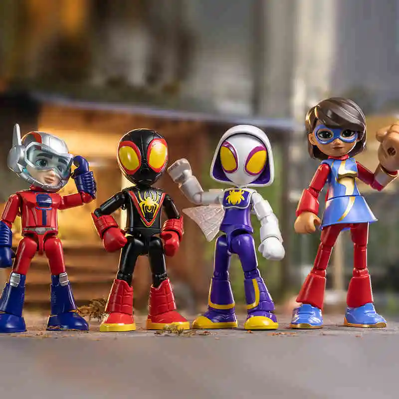 Blokees Anime Cartoon Building Block Spider Man And His Amazing Friends Gwen Ant Man Building Block Toys Model Birthday Gifts