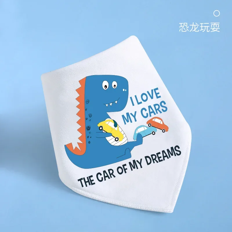 Cotton Bandana Bibs Baby Babador Feeding Smock Infant Burp Cloths Cartoon Saliva Towel Baby Eating Accessory Soft Cute Stuff