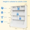 Toy Storage Organizer for Kids, Large Wooden Open Bookcase,4-Tier Children Storage Cabinet, Cubby Bookshelf for Playroom Bedroom 2