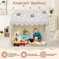 Tente d'intérieur pour enfants, maison de jeu pour enfants avec polymères et lumières, tente de jeu avec bannière et fenêtres, garçons et filles de 1 à 8 ans 6