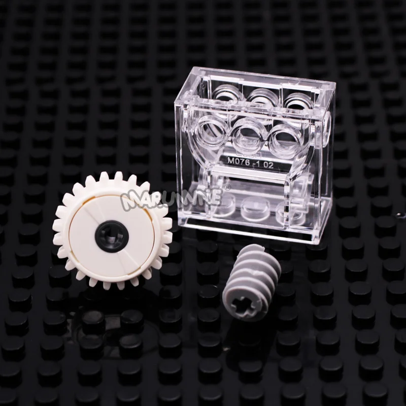 Marumine Building Block Technology Parts Machinery Automobile Gear Worm Brick MOC 76019 6588 4716 Assembly Accessories Gift Toy