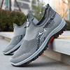 Spring and Autumn New Men's Shoes Flat Casual Shoes Polyurethane Soft Bottom Sports Breathable Mesh Sports Shoes Men 3