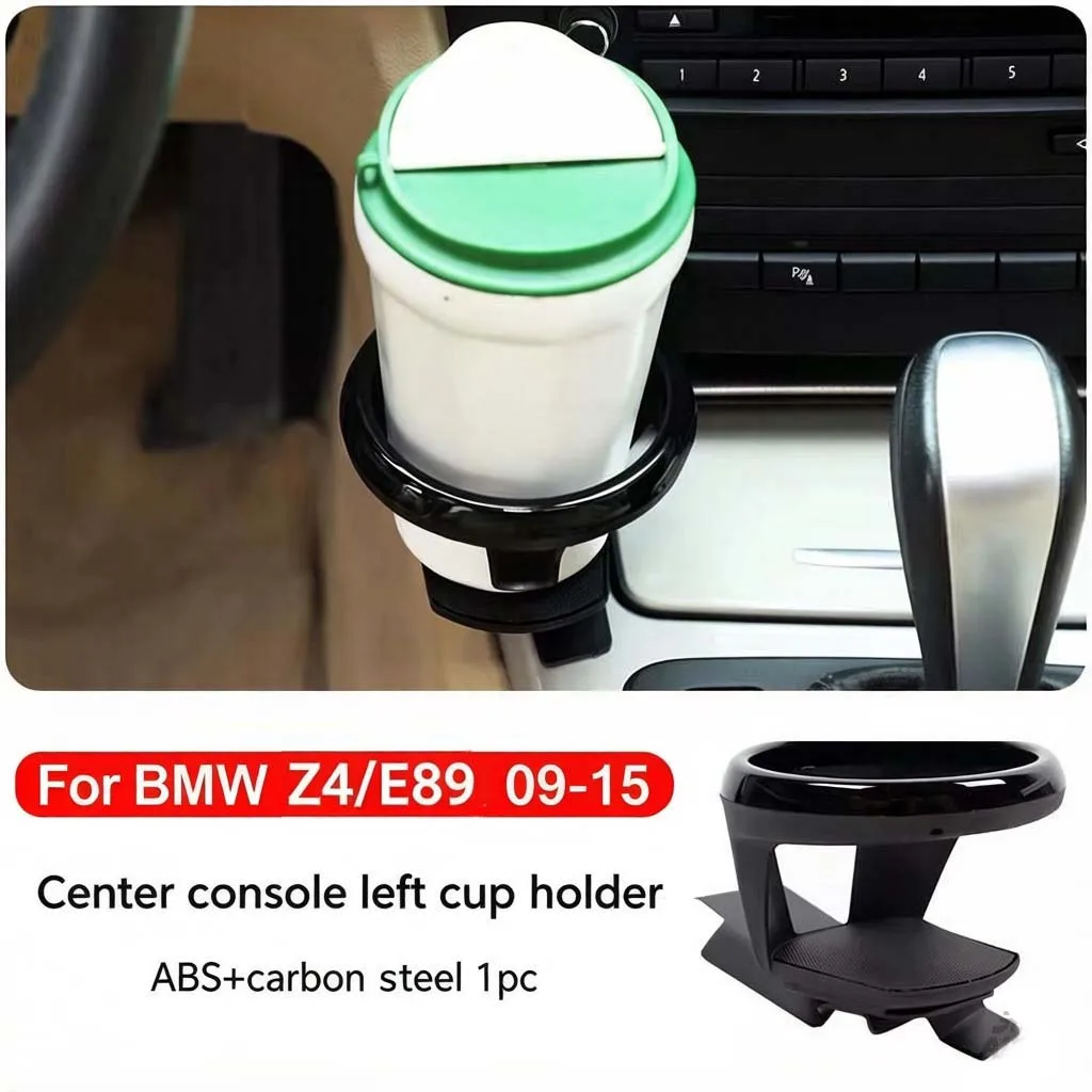 BMW 2009-2015 Z4 E89 2005-2012 1 3 시리즈 센터 콘솔 좌우 컵홀더 확장 컵홀더 차/음료 홀더