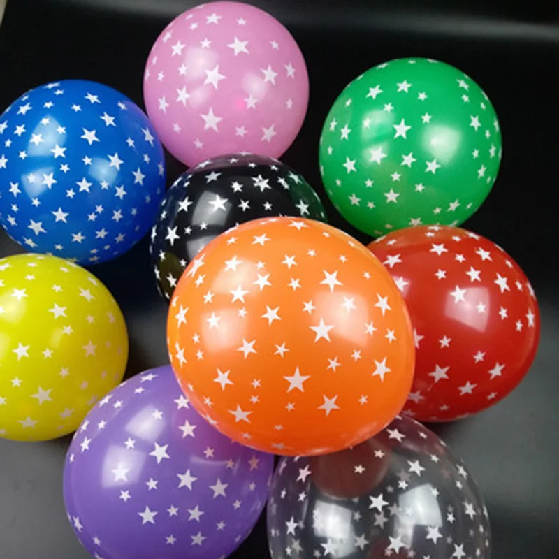 

50pcs Romantic Five-Pointed Star Circular Balloon Thick 12 ''2.8g Top Quality Children's Toys Birthday Party Decorative Balloon