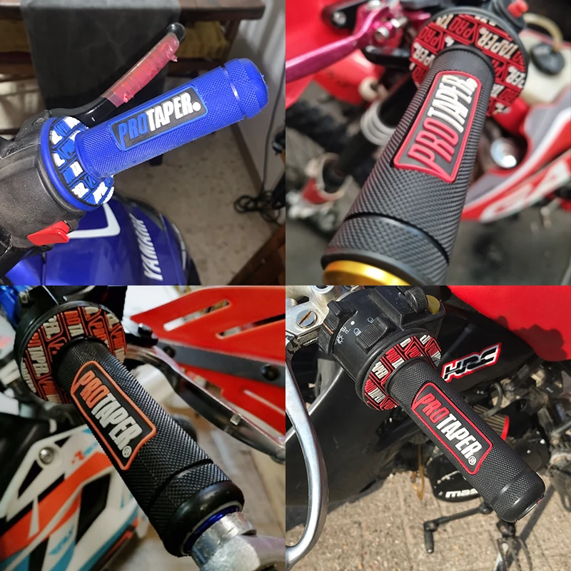 22mm 24mm Universal Colorful Handle Pro Taper Grip Motorcycle Handlebar for Protaper YAMAHA KTM Motocross Moto MX Grip Pit Bike 22mm 24mm Universal Colorful Handle Pro Taper Grip Motorcycle Handlebar for Protaper YAMAHA KTM Motocross Moto MX Grip Pit Bike