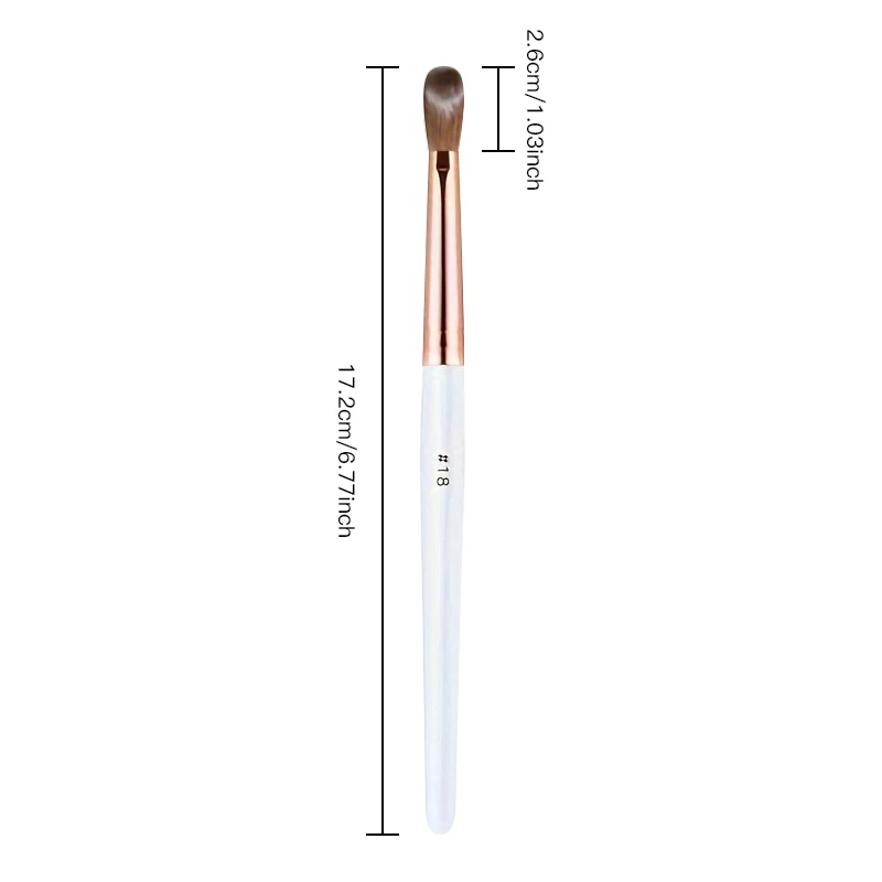 Kolinsky Acrylic Nail Brush Size18,Nail Art Brush for Acrylic Powder Round Oval Shaped Wood Handle Professional Manicure for DI 5