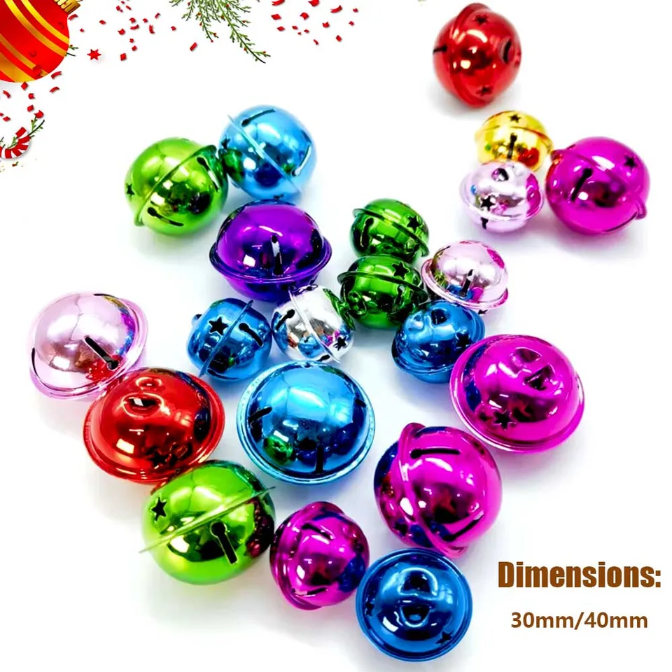 Cloches Jingle Argentées Pour Artisanat Et Décorations De Noël - Lot De 2, Diamètre 1,5 Pouce (3,8 Cm), Neuf