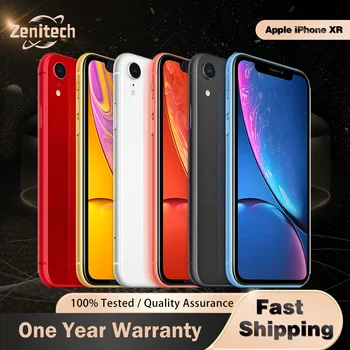 Original  Apple iPhone XR 4G Mobile 3GB RAM 64GB/128GB/256GB ROM 12MP+7MP 6.1" IPS LCD A12 Bionic Hexa-Core iphone xr