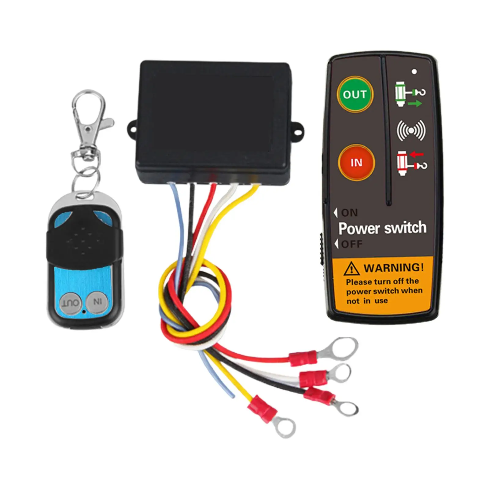 

Wireless Winch Remote Control Set Repair Convenient Installation Durable Car