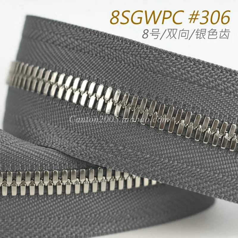 

Japan No.8 EX серия кукурузные зубья двунаправленный металлический ZipperSGWPC #306 Серебряный зубчатый комплект для ремонта молнии швейные инструменты и аксессуары
