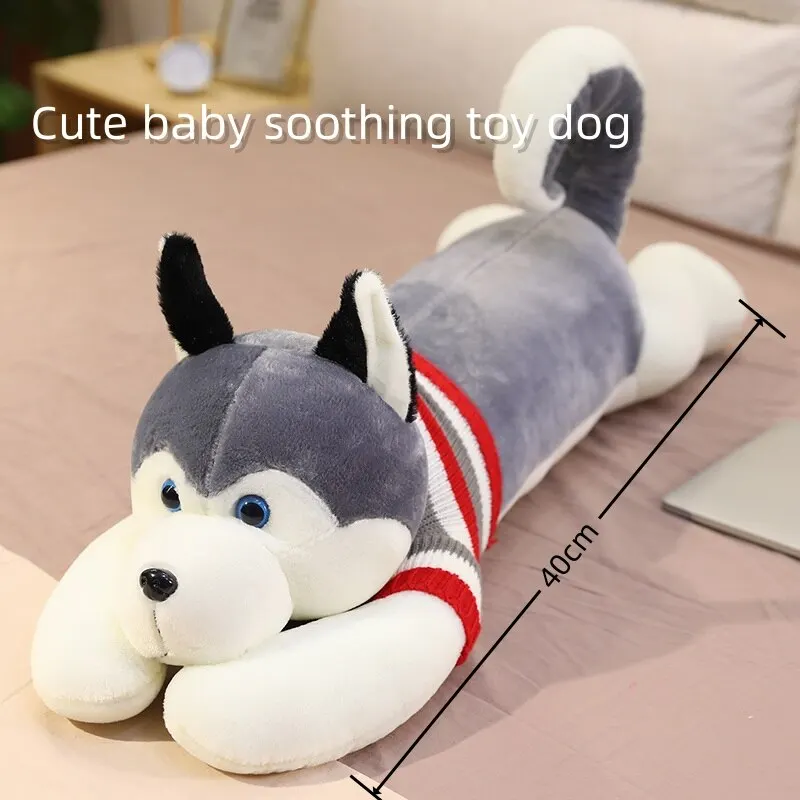 40cm Cute Soft Kawaii Husky Plush Toys Dog Stuffed Animals Long Pillow Doll for Kids Girlfriend Birthday Gift Home Decor plush toys