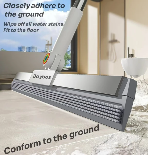 JOYBOS 50 ซม.ซิลิโคน Scraper Mop Wiper ชั้น 360 ทําความสะอาดที่สมบูรณ์แบบไม้กวาด Magic Wiper ในครัวเรือนห้องน้ํากวาดน้ํา 1