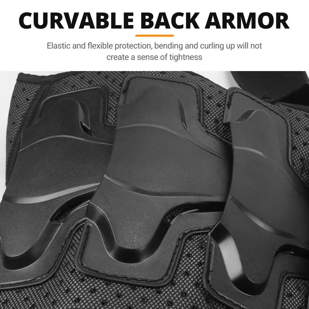 Kid's Motorcycle Armor Vest Protection Motocross Body Armor Jacket Protective Armors Riding Kneepads Moto Full Children