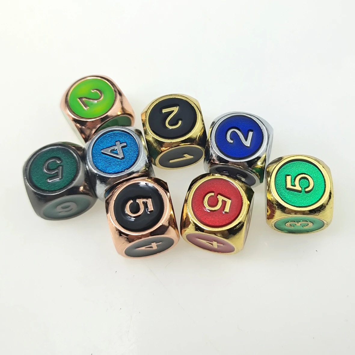 Rollooo Metal Dice 6 Sided Dice D6 Metal Roll Dice Roll D6 Dice